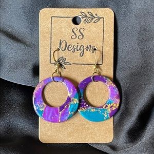 Polymer clay earrings